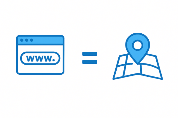 サーバーと住所の関係を図示した画像